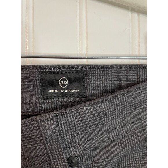 AG Mens The Everett Slim Straight Pants Size 31x32 Gray Plaid Cotton & Elastane - Picture 16 of 16